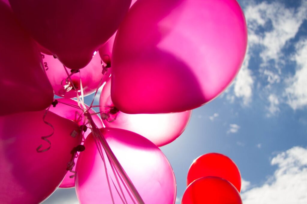 Roze En Rode Ballonnen